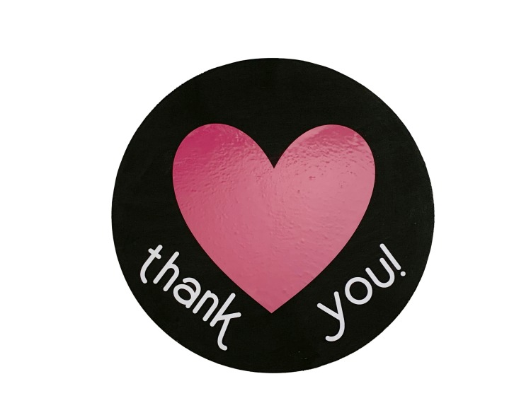 How to make an easy "Thank You" sign for Front Line Workers www.designinsidethebox.com