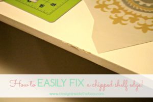 How to easily fix a chipped shelf edge!