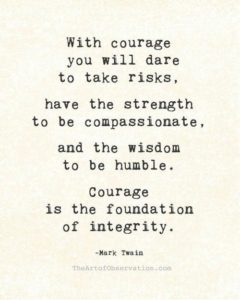 My 2016 word of the year: courage!