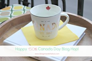 Happy 150th Canada Day Decor! www.designinsidethebox.com