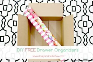 DIY Free Drawer Organizers! www.designinsidethebox.com