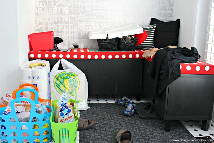 Our "Back-to-School" Drop Zone! www.designinsidethebox.com