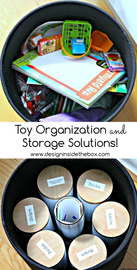 Living Room Toy Organization and Storage Solutions! www.designinsidethebox.com