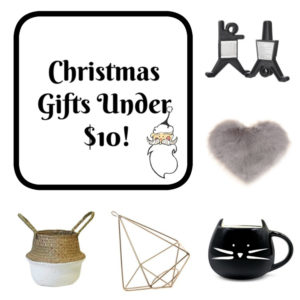 Christmas Gifts under $10! www.designinsidethebox.com