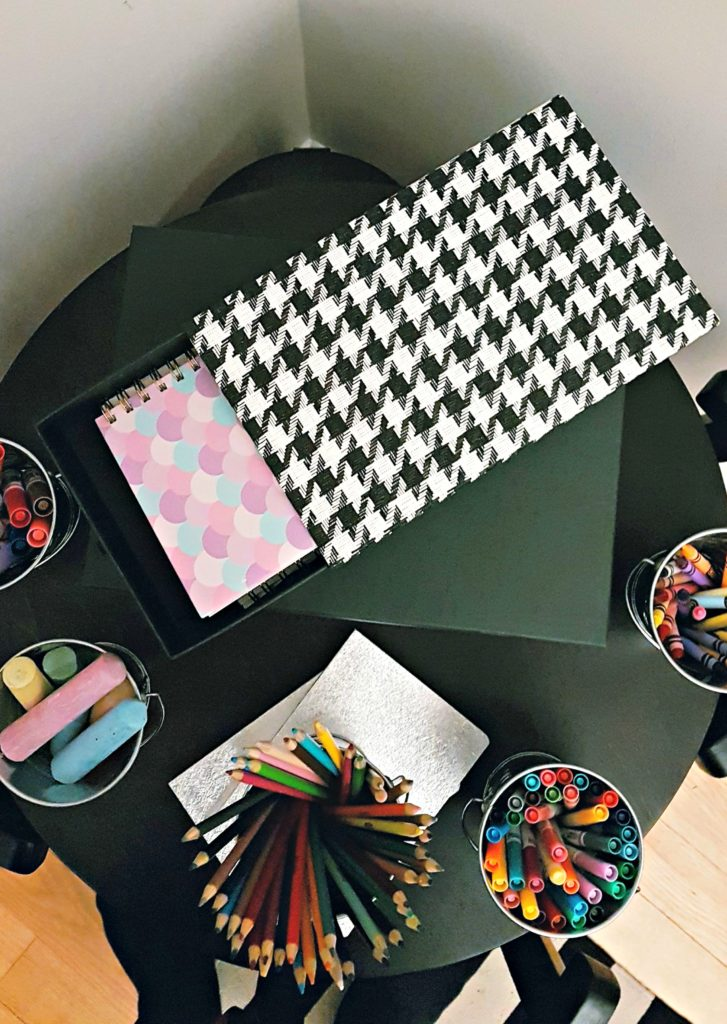 How to Organize a Small Art Station for Kids! www.designinsidethebox.com