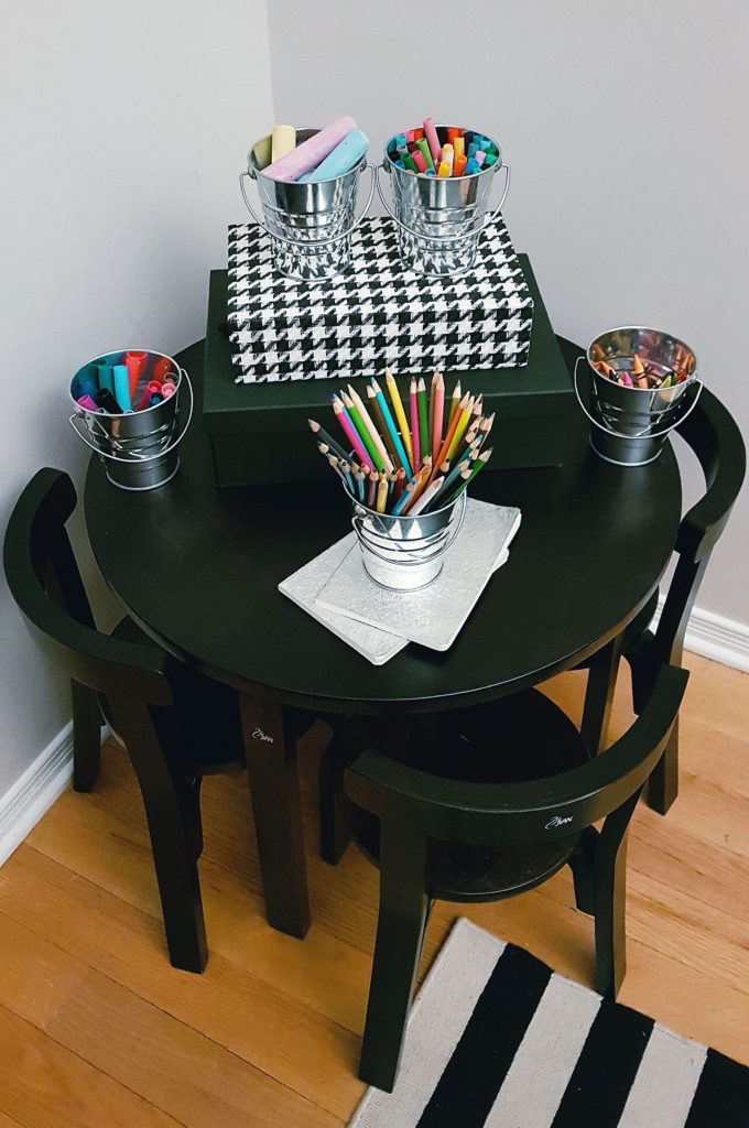 How to Organize a Small Art Station for Kids! www.designinsidethebox.com